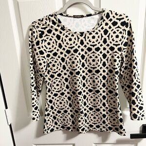 J. McLaughlin Catalina Geometric Cloth Top